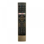 Black Haier Smart TV remote control with voice function