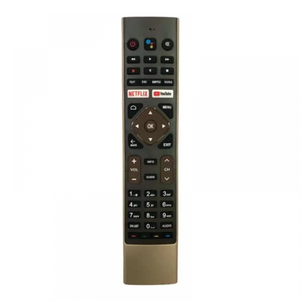 Black Haier Smart TV remote control with voice function