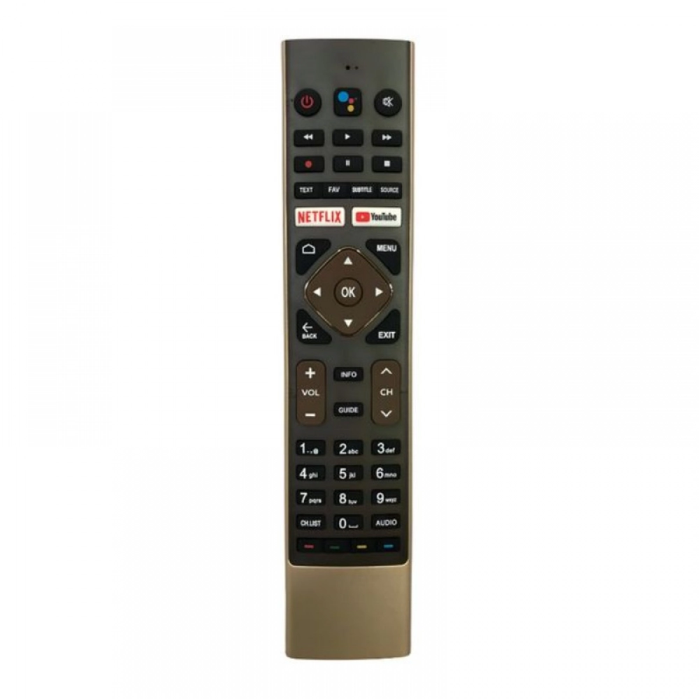 Black Haier Smart TV remote control with voice function