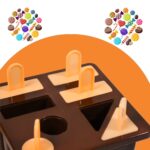 Plastic Kulfi Mold, Kulfi Molds 8 pcs Tray Ice Cream Mold - Front View by Nari Haat, Indian ethnic wear, women clothi...