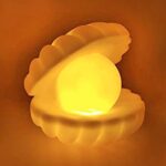 Pearl Shell Night Lamp Decorate Desk Lights For Bedroom & Home - Front View by Nari Haat, Indian ethnic wear, women c...