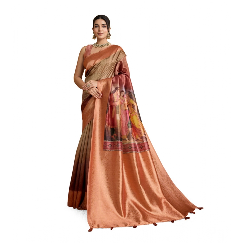 PID-62373-Generic-Womens-Silk-Printed-Saree-With-Unstitched-Blouse-5-5-Mtr-Peach-1-1000x1000-1.webp Peach Silk Printed Saree for Women
