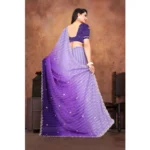 embroidered chiffon saree
