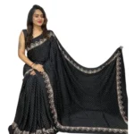 Printed Satin Saree