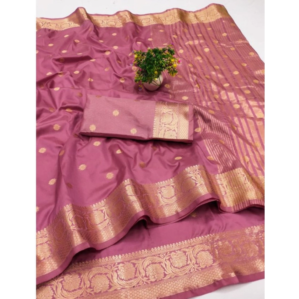 PID-62470-Generic-Women-s-Jacquard-Silk-Jaquard-Woven-Saree-With-Unstitched-Blouse-5-5-Mtr-Pink-1-1000x1000-1.webp Pink Jacquard Silk Saree with Woven Pattern