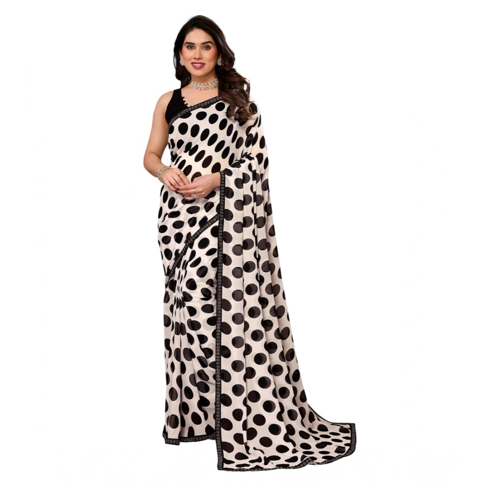 Elegant Black Georgette Saree for Women