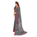 Black Georgette Saree - Angle 4