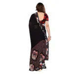 Black Georgette Saree - Angle 3