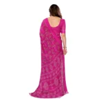 Pink Georgette Saree