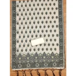 Generic Women's Banarasi Silk Printed Unstitched Salwar Suit Material With Dupatta (Black, 3Mtrs) - Image 2