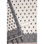 Generic Women's Banarasi Silk Printed Unstitched Salwar Suit Material With Dupatta (Black, 3Mtrs) - Image 3