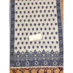 Generic Women's Banarasi Silk Printed Unstitched Salwar Suit Material With Dupatta (Navy Blue, 3Mtrs) - Image 2