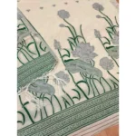 Generic Women's Banarasi Silk Printed Unstitched Salwar Suit Material With Dupatta (OffWhite, 3Mtrs) - Image 2