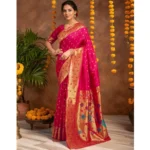 Buy Pink Silk Saree Online