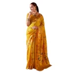 Women's Mustard Silk Saree