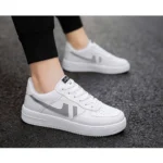 Generic Men's Casual Synthetic Lace-ups Casual Shoes (White) - Image 5