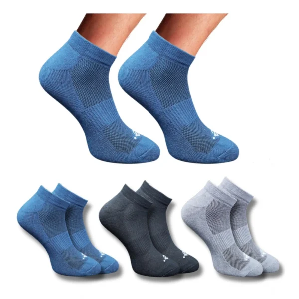 Multicolor printed low cut cotton socks for men and women
