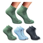 Multicolor printed low cut cotton socks for men and women