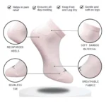 Generic 3_Pair Set Unisex Casual Cotton Printed Low Cut Socks (Multicolor) - Image 2