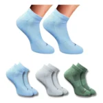 Multicolor printed low cut cotton socks for men and women