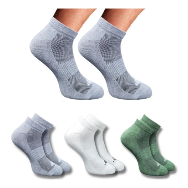 Multicolor printed low cut cotton socks for men and women