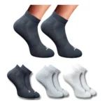 Multicolor 3-Pair Set of Unisex Casual Cotton Low Cut Socks