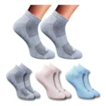 Multicolor 3-Pair Set of Unisex Casual Cotton Low Cut Socks