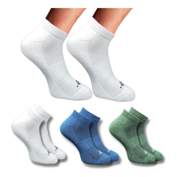 Multicolor 3-Pair Set of Unisex Casual Cotton Low Cut Socks