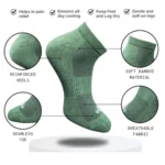 Generic 3_Pair Set Unisex Casual Cotton Printed Low Cut Socks (Multicolor) - Image 2