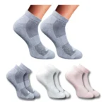 Multicolor 3-Pair Set of Unisex Casual Cotton Low Cut Socks
