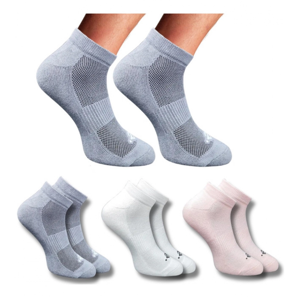 Multicolor 3-Pair Set of Unisex Casual Cotton Low Cut Socks