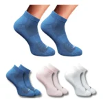 Multicolor 3-Pair Set of Unisex Casual Cotton Low Cut Socks