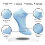 Unisex Cotton Ankle Socks - Angle 2