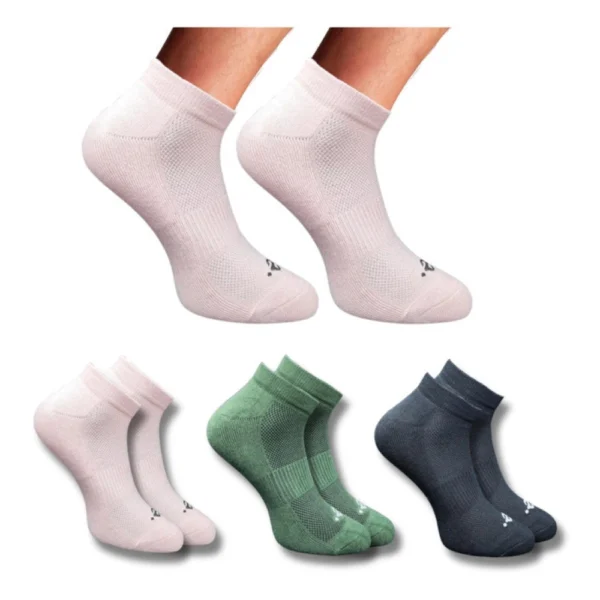 Multicolor 3-Pair Set of Unisex Casual Cotton Low Cut Socks