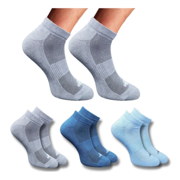 Multicolor 3-Pair Set of Unisex Casual Cotton Low Cut Socks