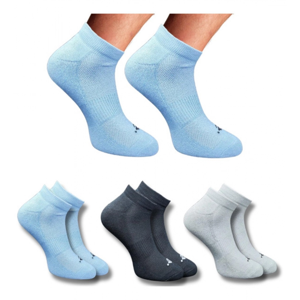 Multicolor Unisex Cotton Printed Low Cut Socks 3 Pair Set