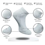 Generic 3_Pair Set Unisex Casual Cotton Printed Low Cut Socks (Multicolor) - Image 2