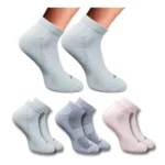 Multicolor Unisex Cotton Printed Low Cut Socks 3 Pair Set