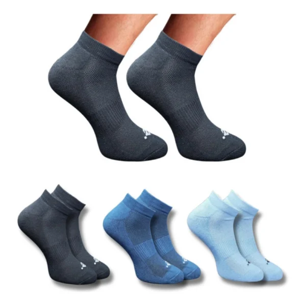 Multicolor Unisex Cotton Printed Low Cut Socks 3 Pair Set