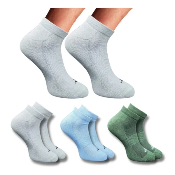 Multicolor Unisex Cotton Printed Low Cut Socks 3 Pair Set