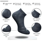 Generic 3_Pair Set Unisex Casual Cotton Printed Low Cut Socks (Multicolor) - Image 2