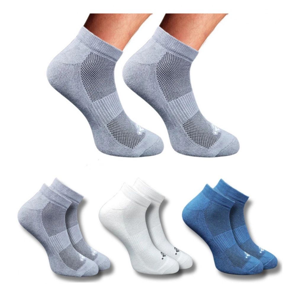 Multicolor Unisex Cotton Printed Low Cut Socks 3 Pair Set