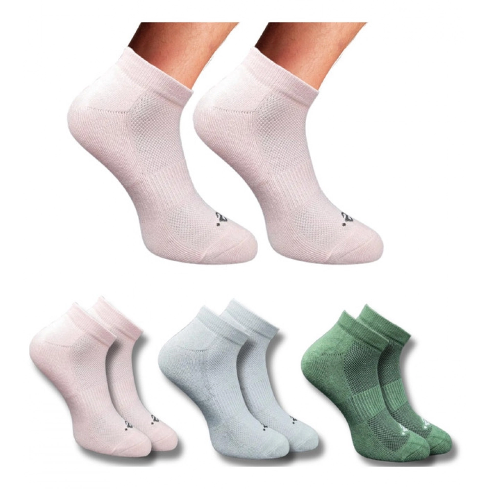 Multicolor Unisex Cotton Printed Low Cut Socks 3 Pair Set