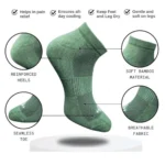 Generic 3_Pair Set Unisex Casual Cotton Printed Low Cut Socks (Multicolor) - Image 2