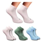 Multicolor Unisex Cotton Printed Low Cut Socks 3 Pair Set