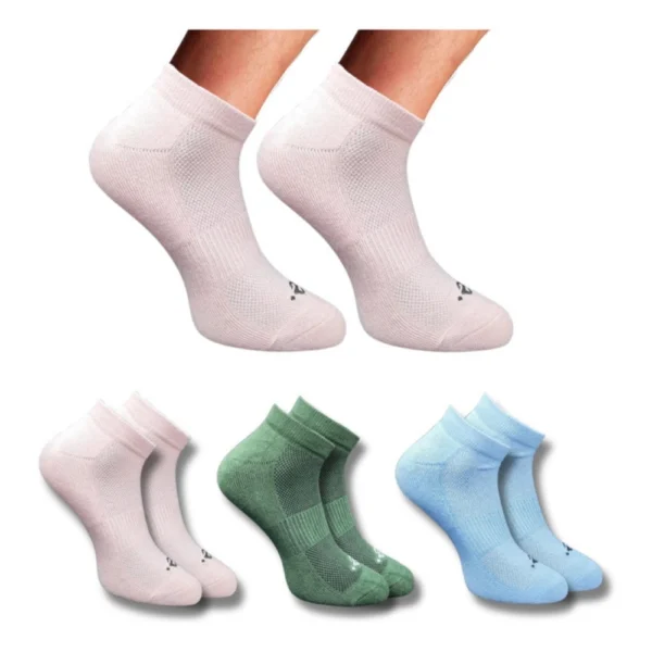 Multicolor Unisex Cotton Printed Low Cut Socks 3 Pair Set