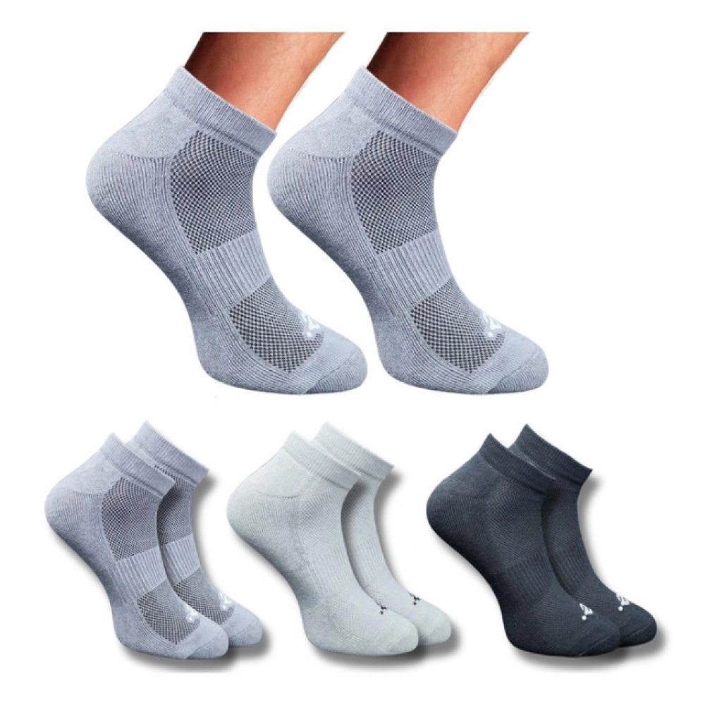 Multicolor Unisex Cotton Printed Low Cut Socks 3 Pair Set