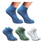 Multicolor Unisex Cotton Printed Low Cut Socks 3 Pair Set