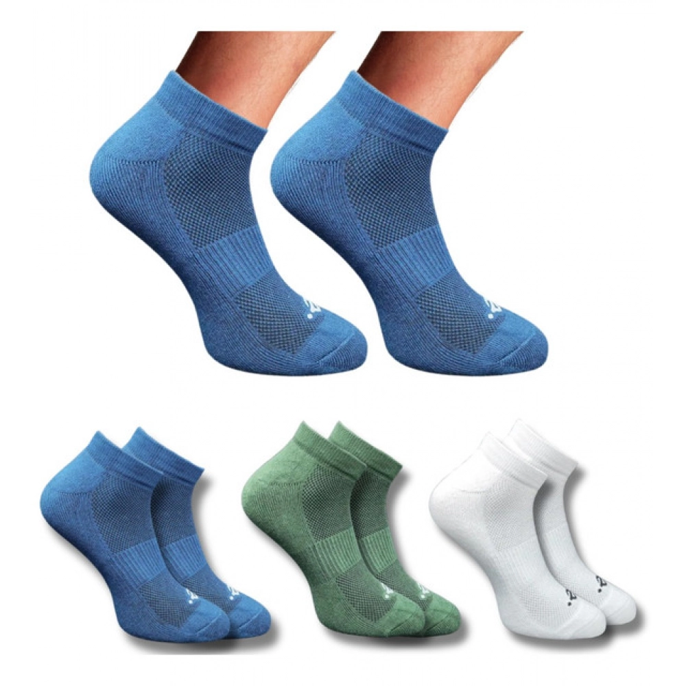 Multicolor Unisex Cotton Printed Low Cut Socks 3 Pair Set