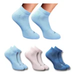 Multicolor Unisex Cotton Printed Low Cut Socks 3 Pair Set